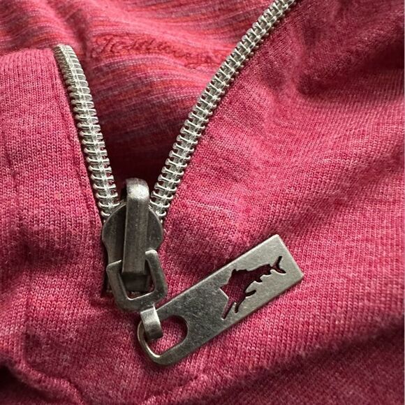 Tommy‎ Bahama Small Crimson Reversible 1/4 Zip Top Size Small - Picture 8 of 10